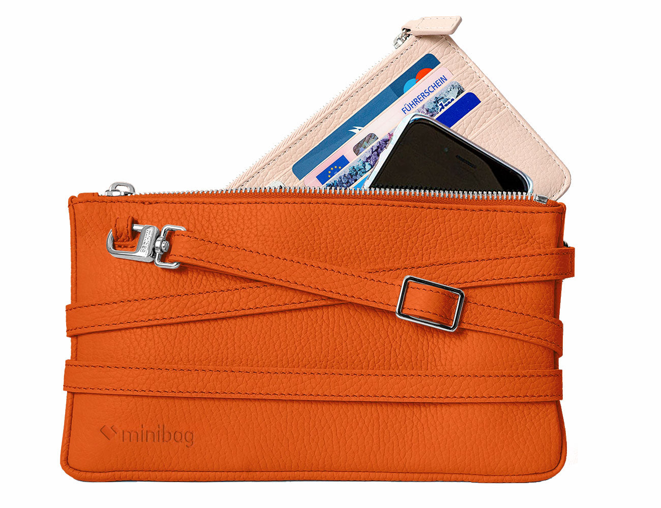 minibag orange & Wallet