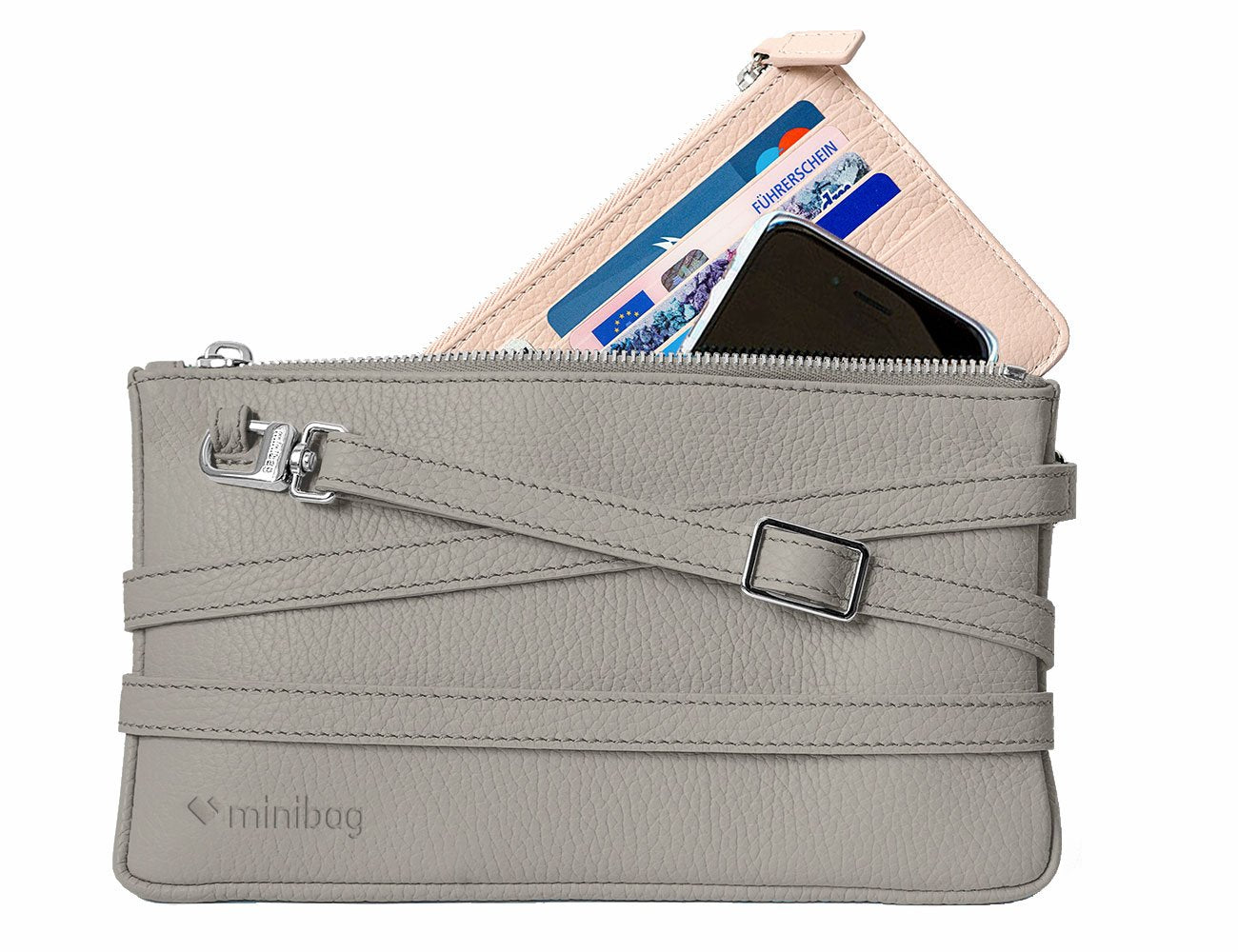 minibag taupe & Wallet