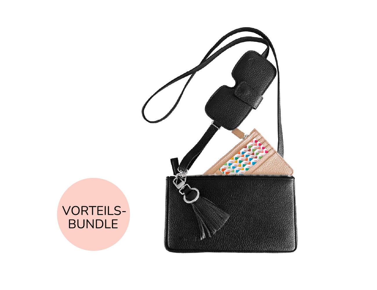 minibag schwarz Smart bundle + gratis Schlüsselanhänger