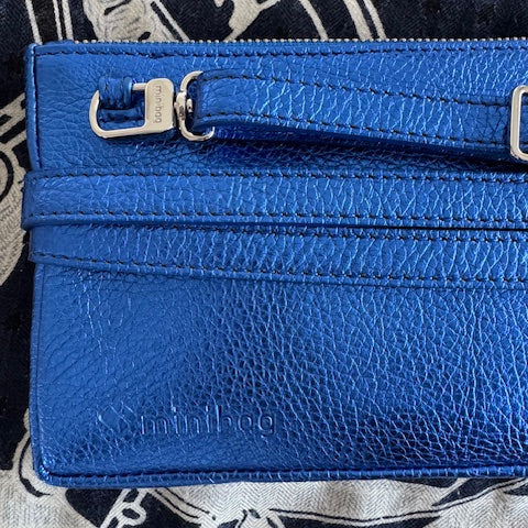 minibag metallic blu