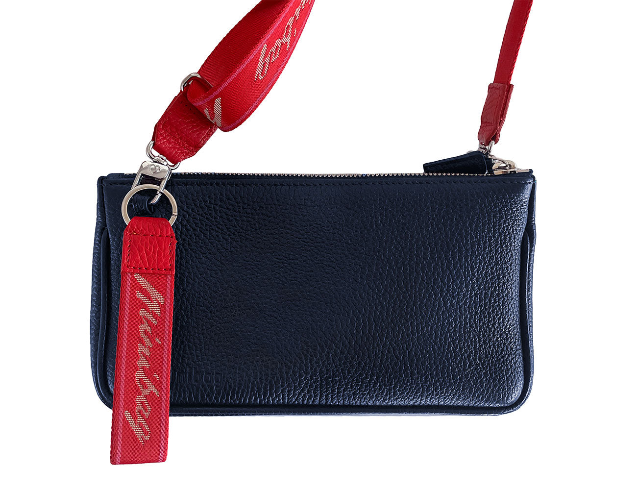 Minibag textile keyring red, minibag Schlüsselanhänger rot, minibag accessoires, minibag keyring red